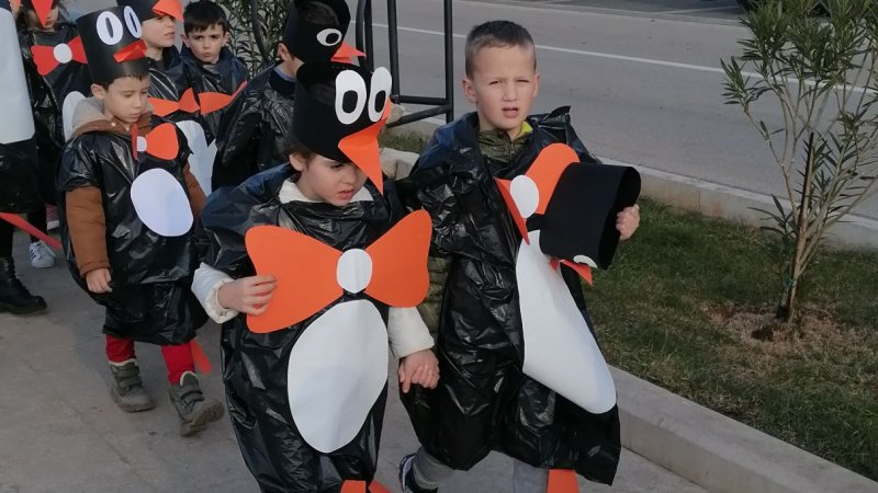 Vrtićarci u povorci na Pokladni utorak