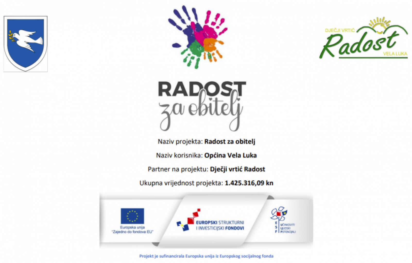 Projekt Radost za obitelj